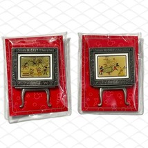 2X Mickey Mouse Coca Cola Easel Picture Frame 75 Anniversary Seasons Greetings - £10.38 GBP