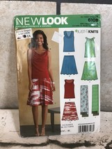 New Look 6108 Sleeveless Cowl Neck Top, Flared Skirt &amp; Scarf Sz 4-16 UNCUT - £6.22 GBP