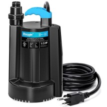 1/3 Hp Automatic Water Pump, 2250Gph Submersible Utility Pump With 3/4 G... - £138.61 GBP