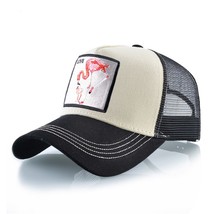 Fashion Baseball Cap With Flamingo Embroidery  Snapback  Baseball Hat For Women  - £30.44 GBP