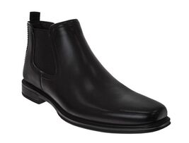 Perry Ellis Mens Boots Black Chelsea Square Toe Rubber Traction Leather ... - €68,69 EUR