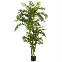 Nearly Natural 5348 6’ Curvy Parlor Palm Silk Tree - £163.76 GBP