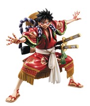 Megahouse Portrait of Pirates Monkey D Luffy Kabuki Version EX Model PVC Figure  - $505.10
