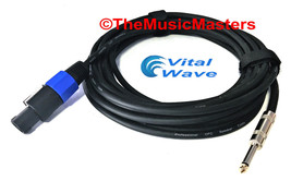 15&#39; Ft 14ga Speakon To 1/4&quot; Male Plug Speaker Cable Wire Pa Dj Pro Audio Vwltw - $18.04