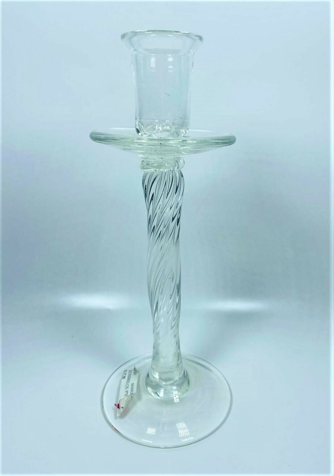 Manorisms Ribbedglass 9&quot; Alto Cristal Vela Soporte - $24.73