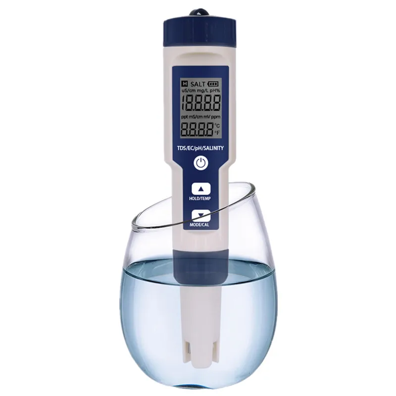 5 In 1 Digital PH TDS EC Meter Salinity Temperature Tester Conductivity Water Fi - £210.34 GBP