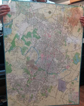 Austin TX Laminated Wall Map - £37.28 GBP