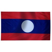 SHOPZEUS Laos (old) Flag Polyester 3 ft. x 5 ft. - £3.85 GBP