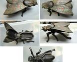 CAST IRON PAINTED FLY BUG INSECT HINGED TRINKET BOX   - $12.00