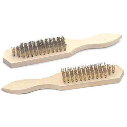 Bluemoona 1 pc - 6x20 Steel Wire Brush Industrial Devices Rust Remove polish Gri