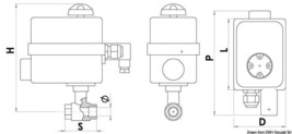 Osculati Valve PN40 3/4&quot; with control panel - £229.54 GBP