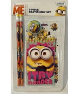 Despicable Me Minion Made  I TRY HARDER  5 Piece Stationary Set NEW ~ Sc... - £2.50 GBP