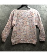 Vintage Penrose Womens Pink Knit See Through Short Sleeve Casual Sweater... - £12.72 GBP