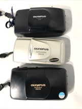 Olympus Stylus 35mm Camera PARTS LOT of 3 Door Issues etc - $59.39
