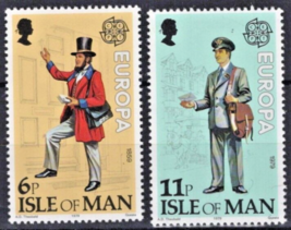 ZAYIX Great Britain Isle of Man 152-153 MNH Europa Mailman 020722S63M - £1.19 GBP