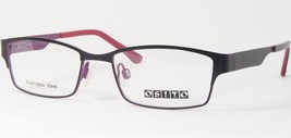 OSITO Junior Enfants OSI8864 3 Noir Mat/Violet Rare Lunettes Cadre 47-16-130 - £35.67 GBP