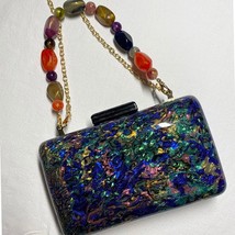 Colorful  Acrylic Handbags Evening Clutches Wedding Party Wallets Chain  Bag Lad - £144.09 GBP