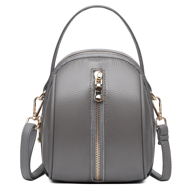 Leather Women&#39;s Casual Fashion Bag Women Messenger Bag Real hide Small  Bag Cros - £61.36 GBP