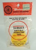 Vintage Bright Yellow Saf-T-Glo Handlebar Tape - 15&#39; x 3/4&quot; - NOS Bicycle - £18.16 GBP