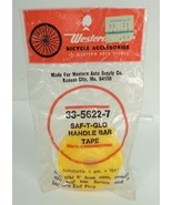 Vintage Bright Yellow Saf-T-Glo Handlebar Tape - 15&#39; x 3/4&quot; - NOS Bicycle - £18.07 GBP