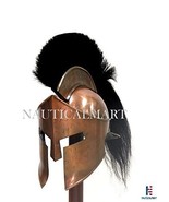 &quot;300&quot; King Leonidas Spartan Greek Helmet with Black Plume Medieval Helme... - $167.31