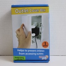 Baby Safety Outlet Cover Box Double Locking Open Box Wappa Baby Toddler ... - $10.87