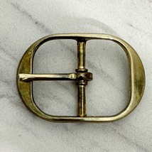 Gold Tone Small Oval Simple Basic Belt Buckle - £5.53 GBP