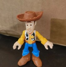 Disney Pixar Toy Story Woody Fisher Price Imaginext 3.25&quot; Tall Action Figure - £4.67 GBP