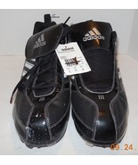 Adidas Diamond King 9 Baseball Metal Cleats Black White Low New Men&#39;s Si... - $48.09 CAD