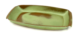 Frankoma Pottery 5P Plainsman Green  19” Serving Platter Tray  Dish Oval... - £38.62 GBP