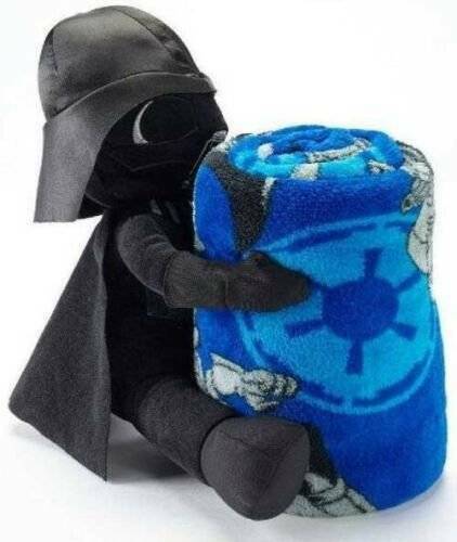 Kids Blanket & Stuffed Toy Disney Star Wars Darth Vader  2 Pc Winter Set $50