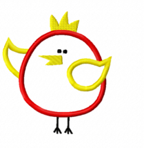 Chicken Machine Embroidery Applique Design Instant Download - £3.14 GBP