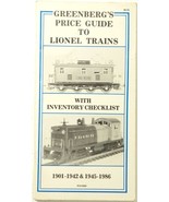 Greenberg&#39;s Guide To Lionel Trains Pocket Price Guide Booklet 1901-1986 ... - $6.85 CAD