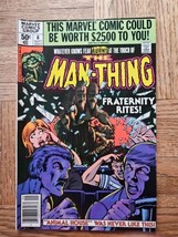 The Man-Thing #6 Marvel Comics September 1980 - $2.99