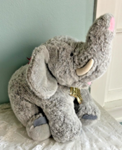 Floppy Friends Gray Holiday Elephant Plush Toy Made Especially For Mervyn’s - $35.10