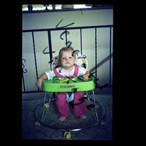 Vintage Baby Walker Green 1983 Found 35mm Slide Photo Original AGFAChrome - £6.34 GBP