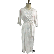 VTG Givenchy-Intimite Paris Sz L Robe &amp; Nightgown Pastel Floral Print La... - $132.76