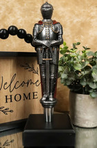 Medieval Suit Of Armor Kings Knight Swordsman Novelty Beer Tap Handle Figurine - £38.24 GBP