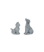 Modern Sitting Dog and Cat Statue (Set of 2) - $121.81 CAD