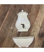 Vintage 1974 Duncan Ceramic Prod WALL FOUNTAIN WATER BASIN LAVABO POCKET... - $88.90 CAD
