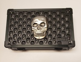 Vaultz Skull Travel Case, Horror, Black, Halloween - unlocked no key - £19.98 GBP