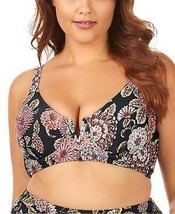 Raisins Curve Trendy Wild Romance Printed Byron V-Wire Bikini-16W - £15.58 GBP