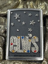 2007 #&#39;D  Limited Edition Elvis Bling Swarovski Crystal  Zippo Lighter - £165.10 GBP