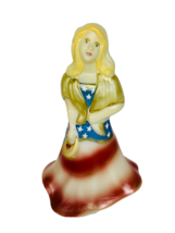 Fenton Art Glass Figurine SIGNED American Flag Dress 1st Edition Shelley... - £593.52 GBP