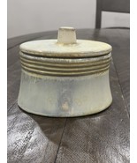 Pier 1 Imports Sage Green Clay Pottery Trinket Box Covered Dish - €15,19 EUR