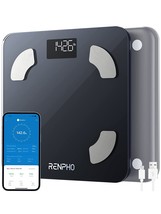 Bluetooth Body Fat Scale With Baby Mode, 400Lb, Renpho Smart Scale For Carpet, - £33.79 GBP