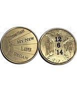 wendells Personalized Engraved Date Medallion This Day My New Life Began... - $29.77 CAD