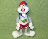 VINTAGE SPACE JAM BUGS PLUSH 1996 McDONALDS BUNNY LOONEY TUNES 9&quot; BASKET... - £3.53 GBP