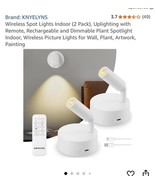 Wireless Spot Lights Indoor (2 Pack), Uplighting Indoor with Remote, Rec... - €42,42 EUR Wireless Spot Lights Indoor (2 Pack), Uplighting Indoor with Remote, Rec... - €42,42 EUR