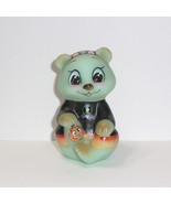 Fenton Glass MEOW Black Cat Halloween Pumpkin Sitting Bear Figurine Ltd ... - $181.88